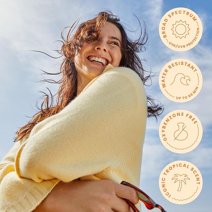 Hawaiian Tropic Weightless Hydration Lotion Sunscreen SPF 50, 6oz | Oil Free, Broad Spectrum, Oxybenzone Free, Body Sunscreen