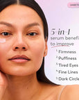 Olay Super Eye Serum - Vitamin C, Caffeine, Niacinamide, Amino Peptide, Aloe Vera - Brightens Dark Circles, Anti-Wrinkle, Anti-Aging, Brightening, Smooths Fine Lines, Firming, Hydrating, 0.45 Oz
