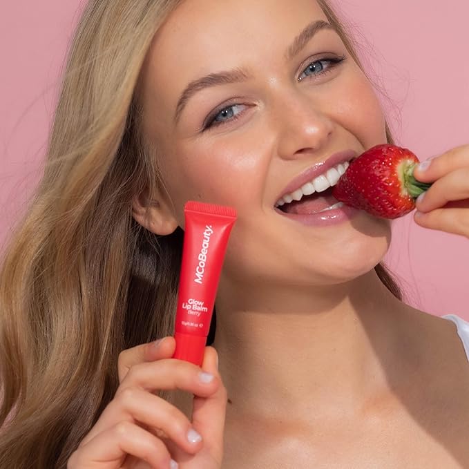 MCoBeauty Glow Lip Balm, Berry, Nourishing