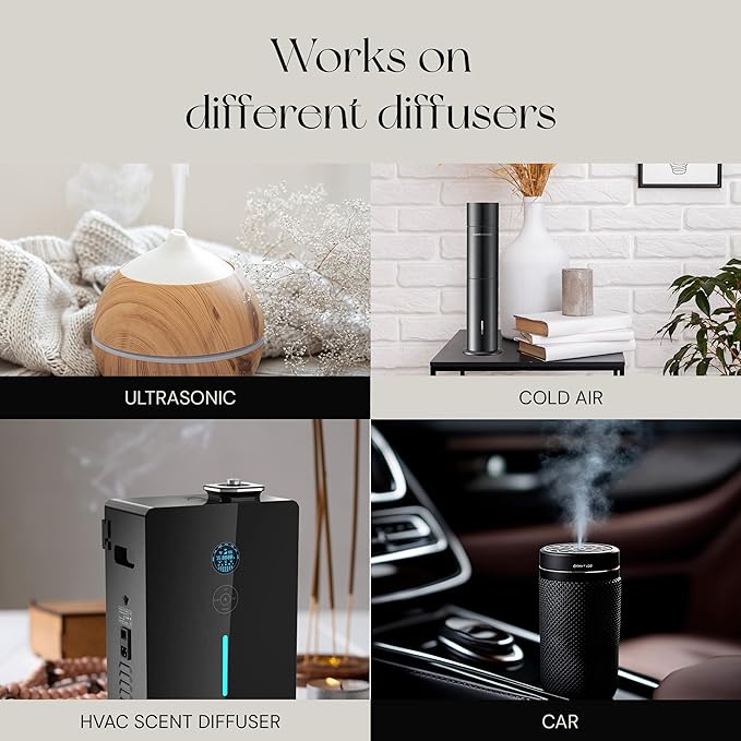 Secret Essential Diffuser Oils Opulent Resort-Style Aroma | Lemon Crème, Peony & White Woods | Premium Fragrance Oil for Ultrasonic & Waterless Diffusers | 4.05 fl oz, 120 mL