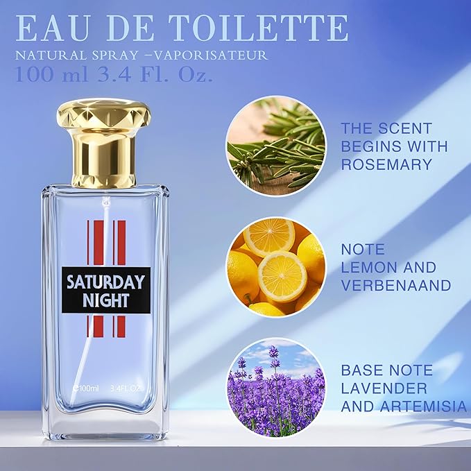 Hybrid & Company Mens 2 Pcs Saturday Night Soul Journey Eau De Perfum Vaporisateur Natural Spray