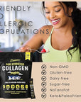 Premium Collagen Peptides Powder, 30 Sticks Travel Packets(Type I, III), Unflavored Collagen Protein Powder to Go, Hydrolyzed Collagen Peptides for Skin Hair Nail Joint, 10g per Serving, Paleo & Keto