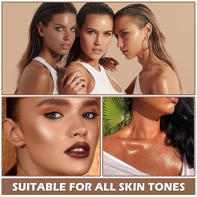 Bronzer Stick Highlighter Stick Cream Contour Stick Makeup,2PCS Beginner-Light Medium