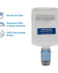 Pacific Blue Ultra Gentle Foam Hand Soap Refill (43716), Compatible Only With Pacific Blue Ultra Automated Touchless Dispenser, Dye and Fragrance Free, 40.5 FL OZ Per Refill, 3 Refills Per Case