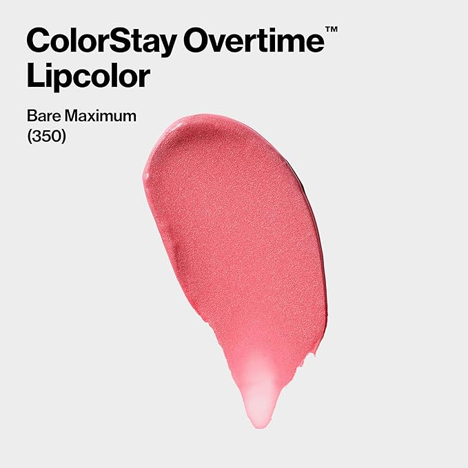 Revlon Liquid Lipstick with Clear Lip Gloss, ColorStay Overtime Lipcolor, Dual Ended with Vitamin E, 020 Constantly Coral, 0.07 Fl Oz