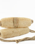 Vietnamese Natural Loofah Back Scrubber - 100% Plant-Based Exfoliation Shower Sponge, Handcrafted Whole Loofah Gourd with Jute Fiber Handle, Suitable for Men & Women (1-Pack)