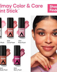 Almay Lip and Cheek Tint, Color & Care Tint Stick, Multi-Use Moisturizing Blush and Lip Color, Dewy Finish, 300 Rose Flush, 0.25 oz