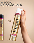 L'Oreal Paris Hair Care Elnett Satin Extra Strong Hold Hairspray For Color Treated Hair, Long Lasting Plus Humidity Resistant Hair Spray, 11 oz, (Pack of 2)