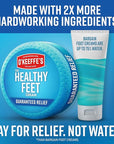O'Keeffe's for Healthy Feet Foot Cream - 6.4 oz Jar (1 Pack) - Guaranteed Relief for Extremely Cracked, Dry Feet, Repairing Skincare, Instantly Boosts and Retains Moisture Levels