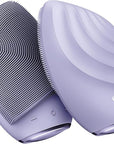 GESKE SmartAppGuided™ Sonic Facial Brush 5 in 1 | Vibrating Electric Facial Cleansing Brush | Soft Silicone Brush | Professional Facial Cleanser | Skin Cleanser & Exfoliator | Face Massager