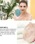 Soft Silicone Body Cleansing Brush Shower Scrubber, Gentle Exfoliating and Massage for All Kinds of Skin (Pink+Dark Green)