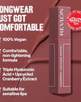 Revlon ColorStay Limitless Matte Liquid Lipstick, Vegan Formula, No-Budge, Longwear Lip Color, Long Lasting, Lightweight/Comfortable, Waterproof, 002 Poster Child, 0.17 fl oz