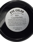 Counterfeit Shimmering Deep Forest Green Blue Grey Pressed Powder Single Vegan Eyeshadow; Talc, Paraben & Cruelty Free