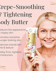 NAKERY Body Butter Anti Aging Moisturizer - Body Cream Skin Tightening Cream &Neck Firming Cream, Moisturizing Cream & Neck Tightening Cream for Body & Face Cream for Dry Skin 300ml(Blushing Blossoms)