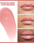 Maybelline Lifter Gloss, Hydrating Lip Gloss with Hyaluronic Acid, High Shine for Plumper Looking Lips, Reef, Peachy Neutral, 0.18 Ounce