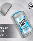 Speed Stick Men's Deodorant, Ocean Surf, 3 Ounce, 4 Pack, Packaging may Vary