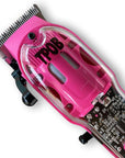 TPOB Slime 2 Candy Edition Barber Hair Clippers for Men 6800 RPM with Matte Pink Case and Taper Blade