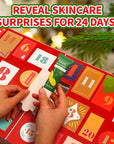 Advent Calendar 2025 Gift Set for Women, 24pcs Holiday Gifts with Body Lotion, Hand Cream, Shower Gel, Bath Bomb, Spa Gifts Basket, New Year Gifts for Women