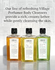 C.O. Bigelow Rosemary Mint Body Cleanser, Village Perfumer Moisturizing Body Wash for Men and Women with Aloe Vera, Sodium PCA, and Glycerin, 10 fl oz