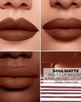 Morphe Soulmatte Velvet Lip Mousse Matte Lipstick - Air-Whipped, Soft Matte Lip Makeup with Vitamin E to Hydrate, Soften and Smooth Lips - Other Half (0.128 Oz)