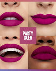 MAYBELLINE New York Super Stay Matte Ink Liquid Lipstick, Transfer Proof, Long Lasting, Limited Edition Birthday Cake Scented Shades, Party Goer, 0.17 Fl Oz