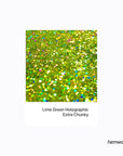 Hemway Eco Friendly Biodegradable Glitter 100g / 3.5oz Bio Cosmetic Safe Sparkle Vegan for Face, Eyeshadow, Body, Hair, Nail and Festival - Extra Chunky (1/24" 0.040" 1mm) - Lime Green Holographic