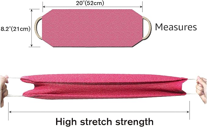 Evridwear Exfoliating Back Scrubber for Shower - Double-Sided Body Scrubber with Handles, Deep Clean, Massage & Exfoliate Back Washer for Men & Women, Invigorates Skin & Circulation