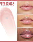 Maybelline Lifter Gloss, Hydrating Lip Gloss with Hyaluronic Acid, Ice, Pink Neutral, 0.18 Ounce