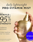 Pantene Pro-V Daily Repair Mist, Weightless Leave-On Treatment Strengthens & Rebuilds Damaged Hair, Reduces Breakage with Pro-Vitamin B5, 2.5 Fl Oz