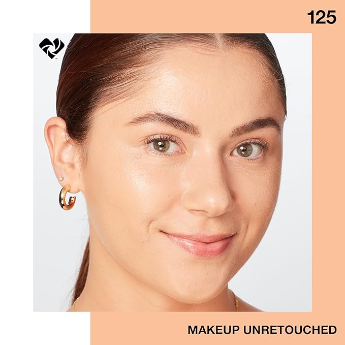 Maybelline Fit Me Dewy + Smooth Liquid Foundation Makeup, Nude Beige, 1 Count (Packaging May Vary)