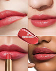 Oulac Apple Red Lipstick - Moisturizing Lip Stick Glossy Solid Shine Lip Gloss, Sheer Shine Juicy Finish, Lightweight and Hydrating Formula for Dry Lip Care, Vegan 2.2g/0.07oz (01)