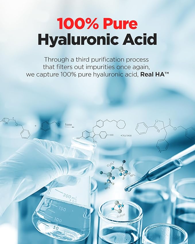 wellage Real Hyaluronic Cream 100-100% Pure Hyaluronic Acid Face Moisturizer - Powerful Moisturizing & Firming for Dry Skin - Lightweight Gel Cream, 2.7oz.