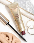 Wander Beauty Mile High Club Length + Define Black Mascara - Smudge-Proof, Lash Lengthening Mascara for a Full, Fanned Out Effect - Castor Oil + Peach Leaf Conditions & Strengthens - 0.31 fl oz