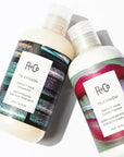 R+Co | Travel Sized | Television Perfect Shampoo and Conditioner Set for Preserving Color Treated Hair | Anti Frizz + Repairs + Nourishes | Vegan + Sulfate-Free | Set of 2