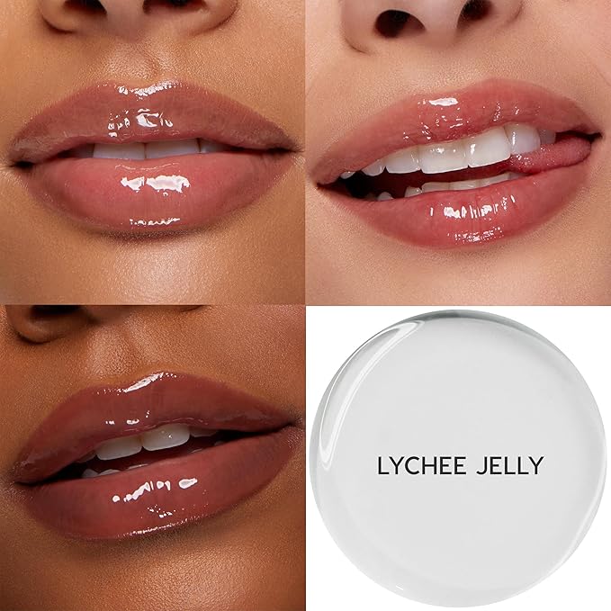 Colourpop So Juicy Plumping Glossy Lip Oil - Hydrating & Plumping Lip Oil with a Sheer Wash of Non-Sticky Color - Infused with Peptides, Ceramides & Ginger - Lychee Jelly (0.29)