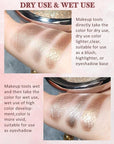 Baked Powder Blush, Glow Marbleized Blush Powder Palette,Lightweight Shimmery face Blush for Cheeks,Eyeshadow & Highlight,Mother's Day Makeup Gift for Women rubores de maquillaje(0.49Ounce)-03