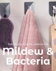 MainBasics Silicone Body Scrubber – Dual-Sided Shower Scrubber with Massage Nodes, Silicone Loofah Alternative for Deep Clean (Purple, Massage)