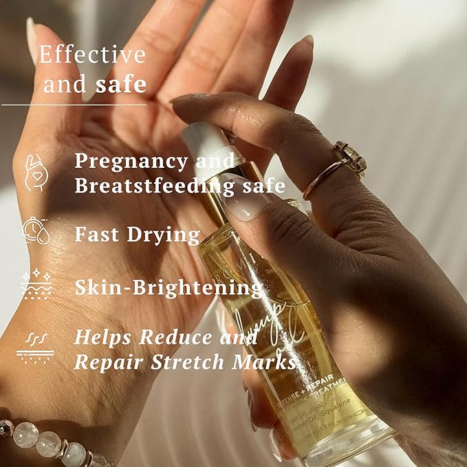 Promise Stretch Mark Prevention Kit, Scars and Dry Skin, Ultra-Hydrating Stretch Mark Cream and Stretch Mark Oil for Pregnant Women, Vegan, Non-Toxic, Set
