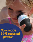 Solar Buddies Sunscreen Applicator - Single Black - Refillable Roll on Sponge Sunscreen, Suncream & Lotion Applicator For Kids, Adults & Families - Holds 3.4fl oz, Perfect Size for Travel