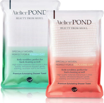 Exfoliating Washcloth/Shower Towel/Korean Body Scrub, Made in Korea [Relax Day 1XFresh Day1]