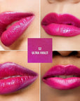 Oulac Moisture Pink Purple Lipstick - 2 in 1 Shimmer Lipstick & Lip Balm, Juicy & Glossy Finish, Long Lasting Hydrating, Smooth for Dry, Cracked and Chapped Lips, Vegan 2.2g/0.07oz (S02)