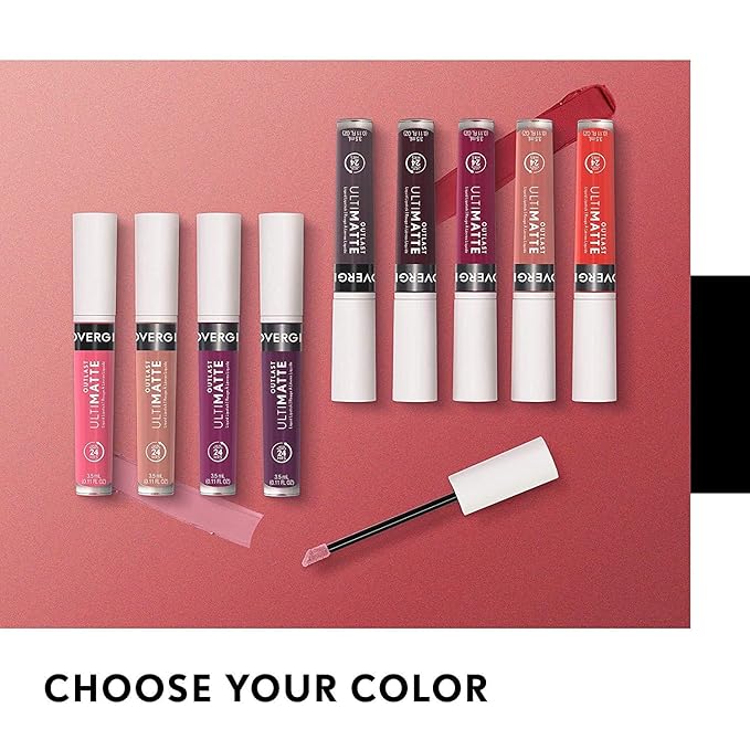 COVERGIRL Outlast Ultimatte One Step Liquid Lip Color, Hello Merlot, Hello Merlot, 0.12 Fl Ounce