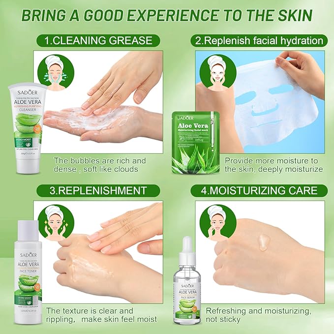 10 Pcs Skin Care Sets Face