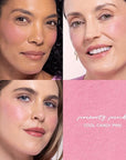 Wander Beauty Hydrating Powder Blush - Lightweight, Pink Blush Makeup with a Blurring, Satin Finish - Buildable Formula with Hyaluronic Acid, Squalane & Aloe Leaf Extract - Priority Pink - 0.18 oz