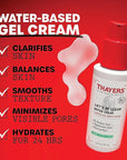 THAYERS Let's Be Clear Water Face Cream, Moisturizer with Azelaic Acid and Hyaluronic Acid, Skin Care for Combination to Oily Skin, 2.5 Oz