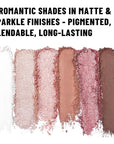 6 Colors Mini Naked Eyeshadow Makeup Palette Blush-colored Neutral Tone Eye Shadow Matte & Shimmer Nude Make Up Pallet with Mirror Blendable Highly Pigmented Travel Size Gift Kit 03