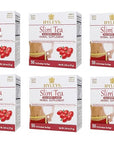 Hyleys Slim Tea Weight Loss Herbal Supplement with Goji Berry - Cleanse and Detox - 50 Tea Bags (6 Pack)