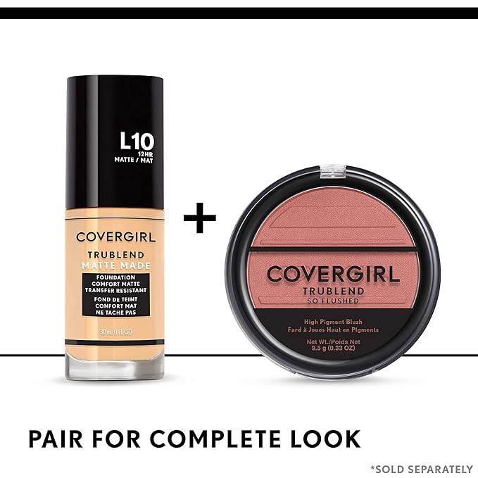 COVERGIRL Trueblend so Flushed High Pigment Blush & & Frenzy, 0.33 Oz