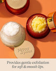Poppy & Pout Natural Lip Scrub, Moisturizing Sugar Scrub for Dry Lips, Lip Scrubber Exfoliator with Essential Oils Smooths and Hydrates Lips, In Recyclable Glass Jars, Cruelty Free - Orange Blossom
