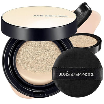 [SPF Included] JUNGSAEMMOOL OFFICIAL Essential Skin Nuder Cushion (02 Fair Light) | Refill Included | Natural Finish | SPF50 Broad Spectrum | Makeup Artist Brand | Cream Foundation